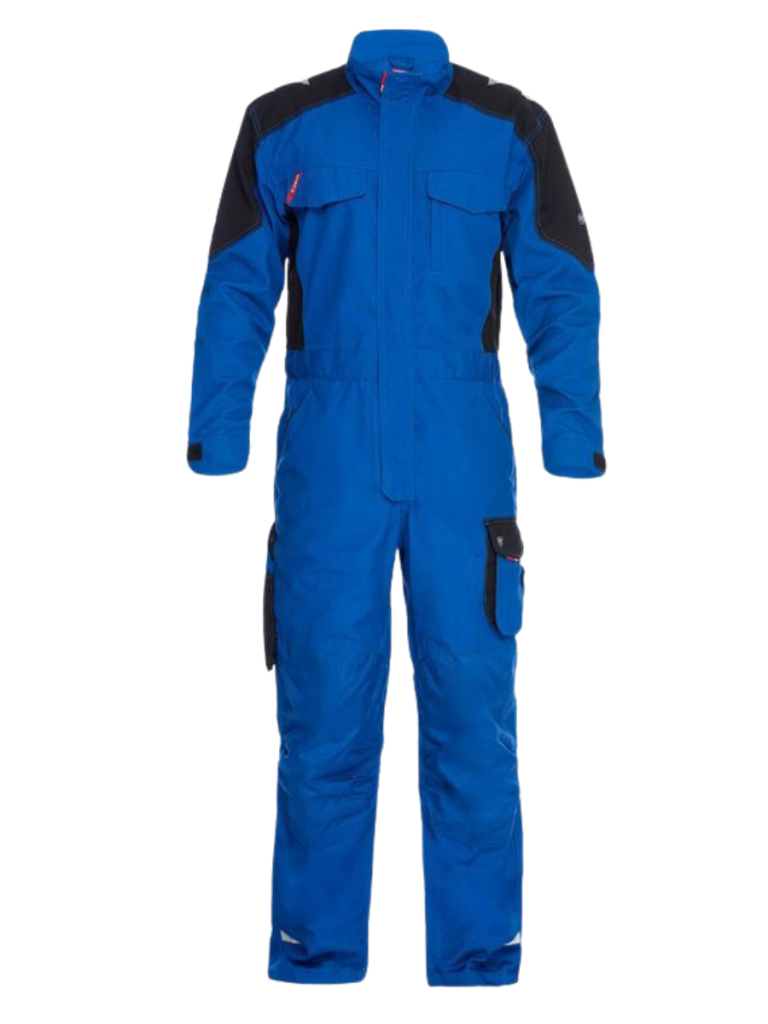 Blue And Black Premium FR Coverall Manufactured By The Leading FR Coveralls Manufacturer The Scrub Uniforms.