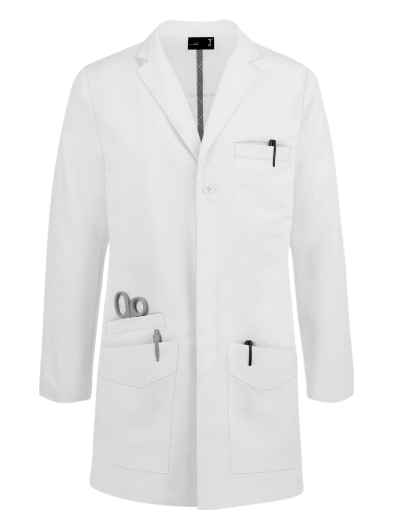 Pure White Lab Coat Manufactured By The Leading Lab Coats Manufacturer, The Scrub Uniforms.