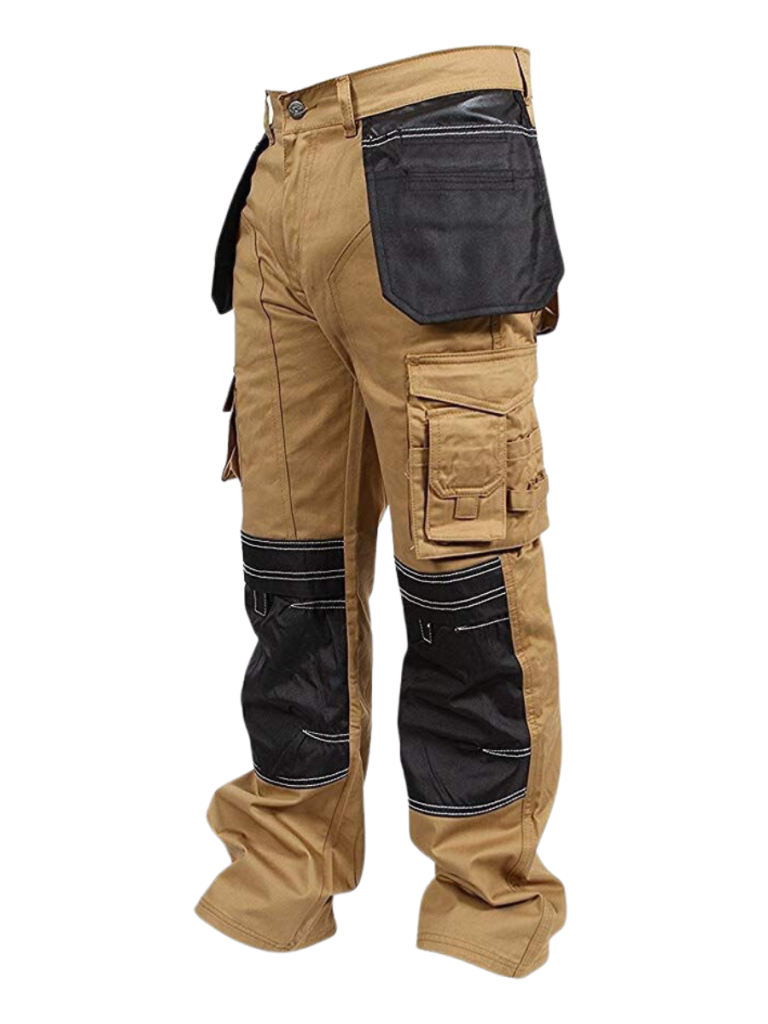 Premium Quality Brown And Black Work Pant Manufactured By The Scrub Uniforms.
