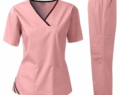 Pink Premium Medical Scrub Manufactured By The Leading Medical Scrubs Manufacturer In Pakistan, The Scrub Uniforms.