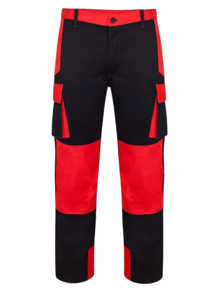 Red And Green Safety Work Pant Manufactured By The Leading Custom Safety Work Pants Manufacturer The Scrub Uniforms.