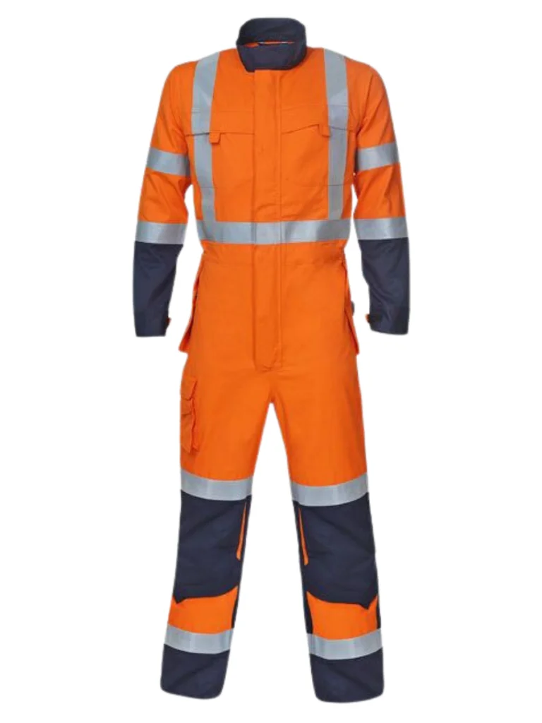 Orange Premium Best Quality Safety Coverall Manufactured By The Scrub Uniforms.