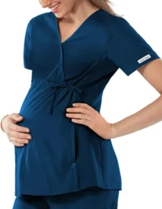 Comfortable, flexible, stylish scrubs for pregnant workers